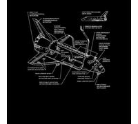 Shuttle Schematic Sweatshirt - Black - L - Black