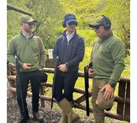 Shuttle Socks The Easton 1/4 Zip Jumper - Green - Size: Small