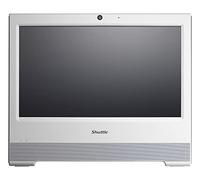 Shuttle XPC AIO X50V8W White Embedded Intel Celeron 5205U All-in-One Barebone PC, Fanless, IP54 Certified, VESA Compatible, No RAM, No HDD/SSD, No OS, Black (X50V8 White)