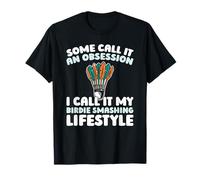 Shuttlecock Court Racket Team - Racquet Player Badminton T-Shirt