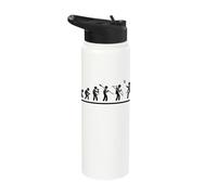 Shuttlecock Evolution Men Women Funny Badminton Stainless Steel Insulated Water Bottle