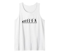 Shuttlecock Evolution Men Women Funny Badminton Tank Top