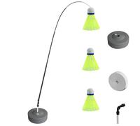 Shuttlecock Practice Device - Single User Elastic Swing Trainer Kit With Stable Mount Design, Hand Eye Coordination Smash Control Exerciser, Outdoor Recreation Equipment | Lawn Seaside Camping Leisure