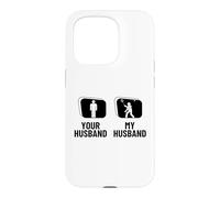 Shuttlecock Your Husband My Husband Wife Funny Badminton Case for iPhone 15 Pro