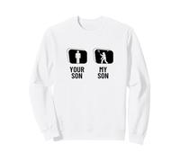 Shuttlecock Your Son My Son Dad Mom Funny Badminton Sweatshirt