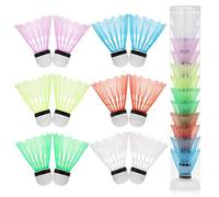 Shuttlecocks, Badminton Shuttlecock Badminton Shuttlecocks Badminton Feather With Great Durability Stability and Balance for Indoor Outdoor Sport Training Badminton