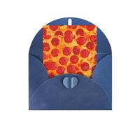 SHuWeiD 3D Pizza Pepperoni print Holiday greeting cards, thank-you cards, birthday cards, fit for various occasions