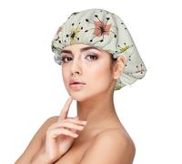 SHuWeiD Absctract Geometric Pattern Space Print Adult's Satin Sleeping Cap, Unisex Satin Sleep Cap, 13 inches Sleeping caps Black, Black, One size