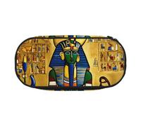 SHuWeiD Ancient Egypt Tribe Series print Pen storage bag, portable cosmetic storage bag for travel, travel essentials