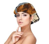 SHuWeiD Beautiful Eiffel Tower Paris Print Adult's Satin Sleeping Cap, Unisex Satin Sleep Cap, 13 inches Sleeping caps Black, Black, One Size, Black, One Size