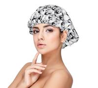 SHuWeiD Cute Penguins Sketch Print Adult's Satin Sleeping Cap, Unisex Satin Sleep Cap, 13 inches Sleeping caps Black, Black, One size