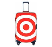 SHuWeiD design target print Luggage Cover Protector Suitcase Cover Polyester Washable Baggage Covers Travel Suitcase, White, Large, White, Large