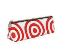 SHuWeiD design target print Triangle Box Multi functional Makeup Bag, Office Travel and Daily Stationery Storage