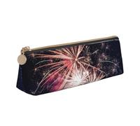 SHuWeiD Explosion Firework print Triangle Box Multi functional Makeup Bag, Office Travel and Daily Stationery Storage