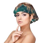 SHuWeiD Fairy Tale mermaid04 Print Adult's Satin Sleeping Cap, Unisex Satin Sleep Cap, 13 inches Sleeping caps Black, Black, One size