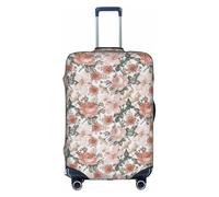 SHuWeiD Flower Paris Eiffel Tower print Luggage Cover Protector Suitcase Cover Polyester Washable Baggage Covers Travel Suitcase, White, Large, White, Large