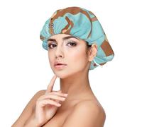 SHuWeiD Funny for Kangaroo Zoo Print Adult's Satin Sleeping Cap, Unisex Satin Sleep Cap, 13 inches Sleeping caps Black, Black, One Size, Black, One Size