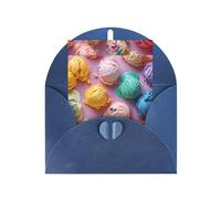 SHuWeiD Many colored ice cream print Holiday greeting cards, thank-you cards, birthday cards, fit for various occasions