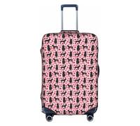 SHuWeiD red Poodles Dogs print Luggage Cover Protector Suitcase Cover Polyester Washable Baggage Covers Travel Suitcase, White, X-Large, White, X-Large