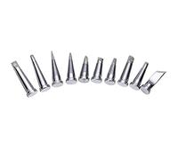 Shuxiang-Soldering Tips 10Pcs Durable Soldering Tip Set, For WSD81, WD1000, WSP80, WP80, LT Soldering Station Resistance To Oxidation (Color : Silver)