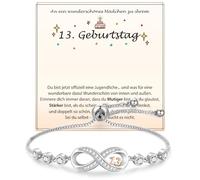 Shuxin 13 16 18 21 Birthday Gift for Girls, Infinity Sign Bracelet Gift for Daughter, Sister, Granddaughter, Best Friend, Niece for Birthday