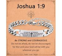 Shuxin Christening Gifts for Boys, Bible Verse Cross Bracelet for Men | Birthday Easter Religious Presents for Teenage Boys, Christmas Stocking Fillers