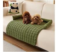 Shuyaodian Fluffy Fuzzy Calming Dog Bed Sofa Protector Pet Mat,Fluffy Dog Couch Bed with Non Skid Bottom, Washable Soft Warm Dog Cushion, Green