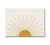 SHUYINGHENGXIE Sun illustration Print Modern Wall Art Abstract Nordic Poster Canvas Painting Bedroom Home Decor No Frame-40x50cm