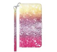 SHUYIT Case for Huawei P Smart 2021, Shockproof 3D PU Leather Case Notebook Flip Wallet Case with Stand Card Slots Magnetic Clasp TPU Bumper Phone Cover for Huawei P Smart 2021, Color