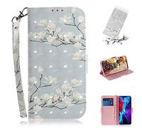 SHUYIT Case for iPhone 12 / iPhone 12 Pro, 3D PU Leather Case Notebook Flip Wallet Case with Stand Card Slots Magnetic Clasp Shockproof Bumper Phone Cover for iPhone 12 / iPhone 12 Pro, Flower 1