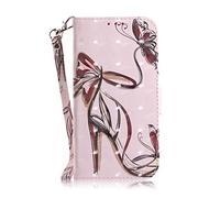 SHUYIT Case for Oppo A5 2020 / A9 2020 / A11 / A11X, Colorful 3D PU Leather Case Notebook Flip Wallet Case with Stand Card Slots Magnetic Clasp Shockproof Bumper Phone Cover, high heels