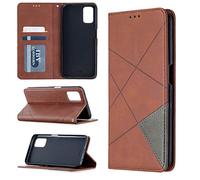 SHUYIT Case for Oppo A72 / A52 / A92, Shockproof PU Leather Case Notebook Flip Wallet Case with Magnetic Closure Stand Card Slots TPU Bumper Protective Cover for Oppo A72 / A52 / A92, Brown
