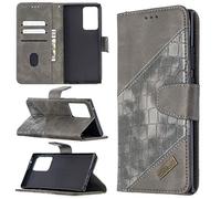SHUYIT Case for Samsung Galaxy Note 20 Ultra, Shockproof Premium PU Leather Case Book Flip Wallet Case with Magnetic Closure Stand Card Slots TPU Bumper Phone Cover for Galaxy Note 20 Ultra, Gray