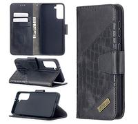 SHUYIT Case for Samsung Galaxy S30 Plus / S21 Plus, Shockproof Premium PU Leather Case Flip Wallet Case with Magnetic Closure Stand Card Slots TPU Bumper Cover for Galaxy S30 Plus / S21 Plus, Black