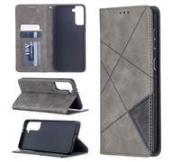 SHUYIT Case for Samsung Galaxy S30 Plus / S21 Plus, Shockproof PU Leather Case Notebook Flip Wallet Case with Magnetic Closure Stand Card Slots TPU Bumper Cover for Galaxy S30 Plus / S21 Plus, Gray