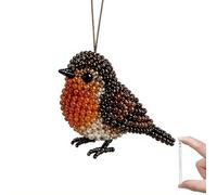 SHUZHENG Animal Bead DIY Tiny 2D Beaded Kit Animals DIY Kit, DIYS Bird Beading Crafts with Instructions Cute Bead Art Crafts Handmade Bird Gift for Beginners & Craft Enthusiasts (Style 4)