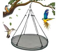 SHUZHENG Bird Seed Catcher Tray, 2025 New Hanging Hoop Platform Bird Seed Catcher Tray,Hanging Hoop Outdoor Garden Hanging Tray for Bee Feeder Birds Lover,Gardener Farmer Backyard