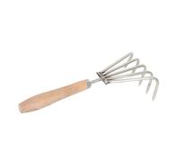 SHUZHENG Catch The Sea Rake, Shell Clam Digger Clam Rake for Clamming Seafood Digging Rake Gardening Tools,Clam Digging Tool Digging Fork Rock Rake Beach Clamming Weeding Rake (5 tooth)