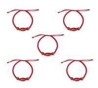 SHUZHENG Chinese New Year Beaded Charm Bracelets,Adjustable Red String Charm Bracelet,Zodiac Animal Horse Charms Braided Red Rope Corded Jewelry Gifts for Women Men