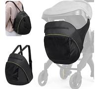 SHUZHENG Clip-On Storage Bag Compatible with Doona Stroller & Carseat, Large Capacity Storage Space Diaper Bag with Non-Slip Zipper,Pram Buggy Organizer Bag with Zipper Snap-On Stroller Bag