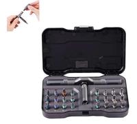 SHUZHENG DIY 24 in 1 Multi Bit Magnetic Screwdriver Set, Multi-Purpose Ratchet Wrench Screwdriver Repair Tool for Furniture Bicycle Computer Electronics