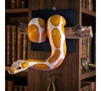 SHUZHENG Golden Ball Python Wall Sculpture, Realistic Snake Wall Decor, Resin Python Hanging Walls Art,Symbol of Strength & Prosperity, Resin Snake Walls Decor for Homes Bedroom Office