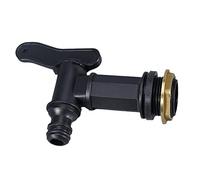 SHUZHENG Replacement Barrel Water Butt Tap Rain Barrel Water T Faucet,Rain Barrel Thread Replacement Tap Plastic Snap-Fit Connector Beer Home Brew (with Brass wire)