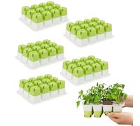 SHUZHENG Reusable Seedling Starter Trays Kit with Flexible Silicone Bottom,60 Cells Total,Durable Nursery Growing Trays for Seed Starting and Propagation,Ideal for Indoor Greenhouse Gardening