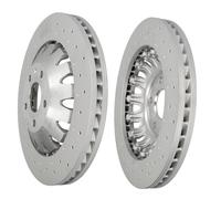 SHW Front Drilled Brake Discs 370x34mm R90 X2 For Audi RS3 8V 367hp 400hp 16-