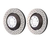 SHW Front Drilled Brake Discs 380x34mm R90 x2 For Porsche 991 GT3 / GT3 RS / R