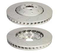 SHW Performance Front Drilled 2PC Brake Discs 390x36mm X2 For Audi RS6 C6 V10