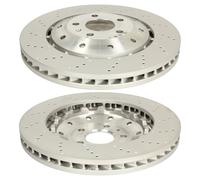 SHW Performance Front Drilled Brake Discs 365x34mm X2 For Audi RS4 RS5 B8 R8 4S