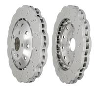 SHW Performance Front Drilled Brake Discs 365x34mm X2 Wavy For Audi RSQ3 8UB 8UG