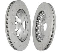 SHW Performance Front Drilled Brake Discs 370x32mm X2 For Audi TTRS 8J 340/360HP